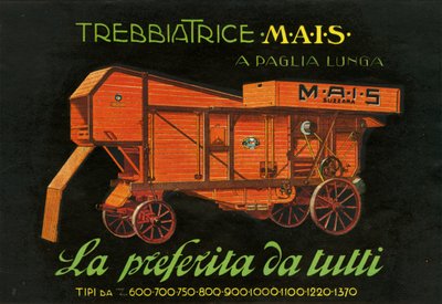 Farm Machinery. Suzzara, 1925 by Unknown
